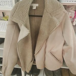 Women's faux fur coat.
